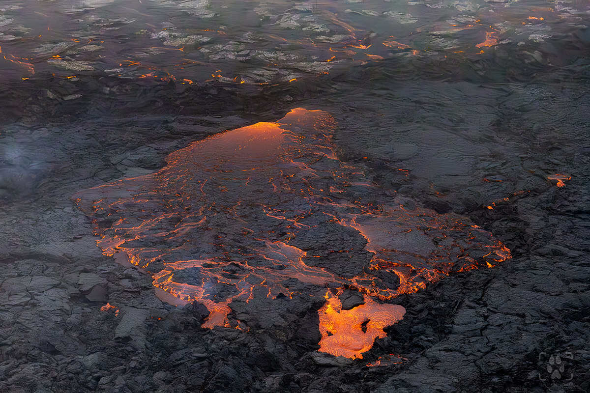 Lava del vulcano