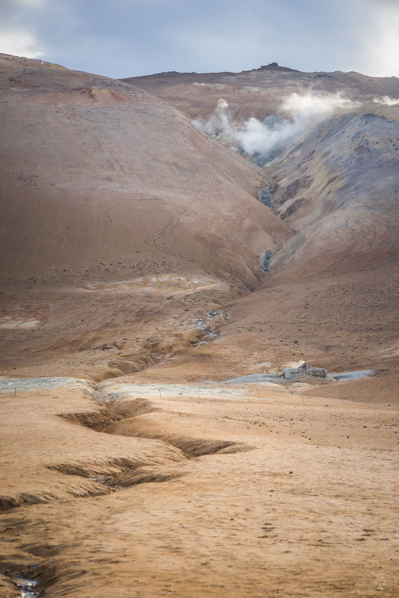 Hverir area geotermica in Islanda