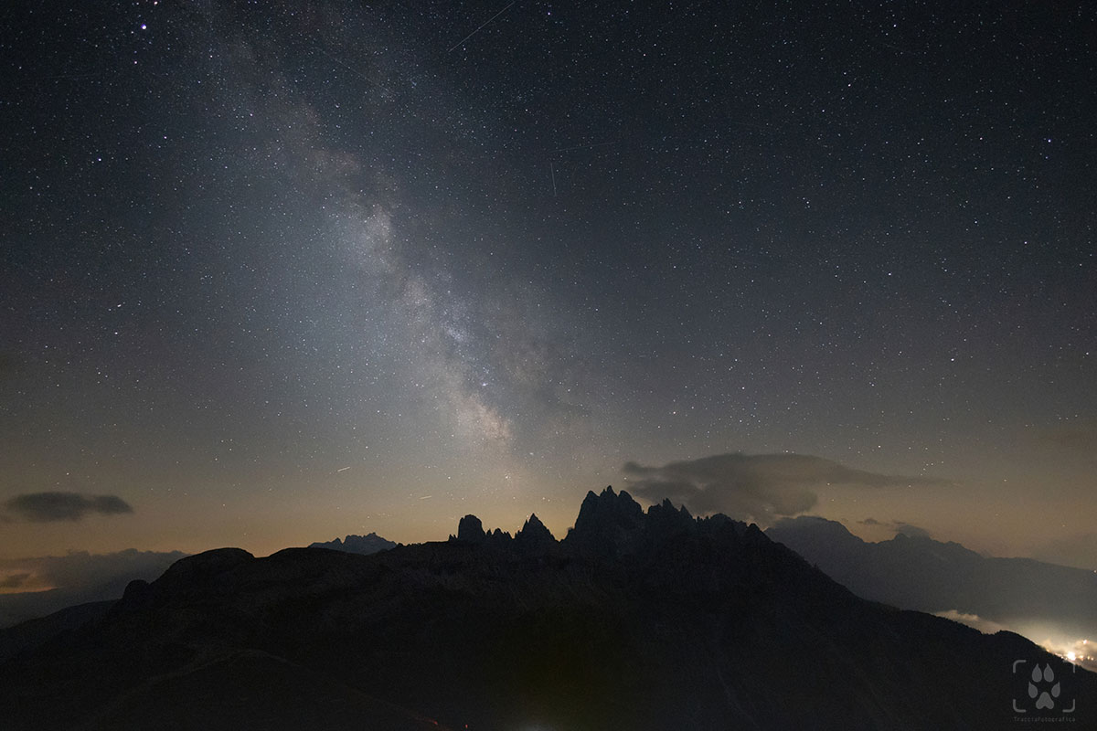 Via Lattea sopra Lavaredo