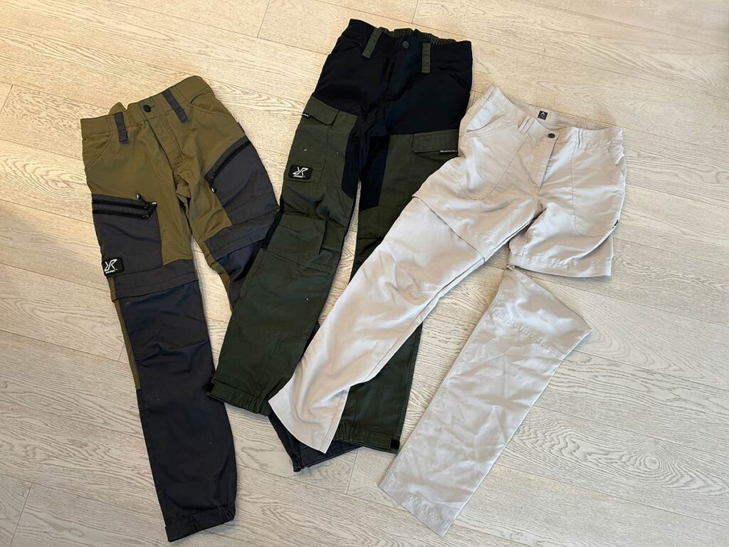 pantaloni da trekking per fotografia naturalistica