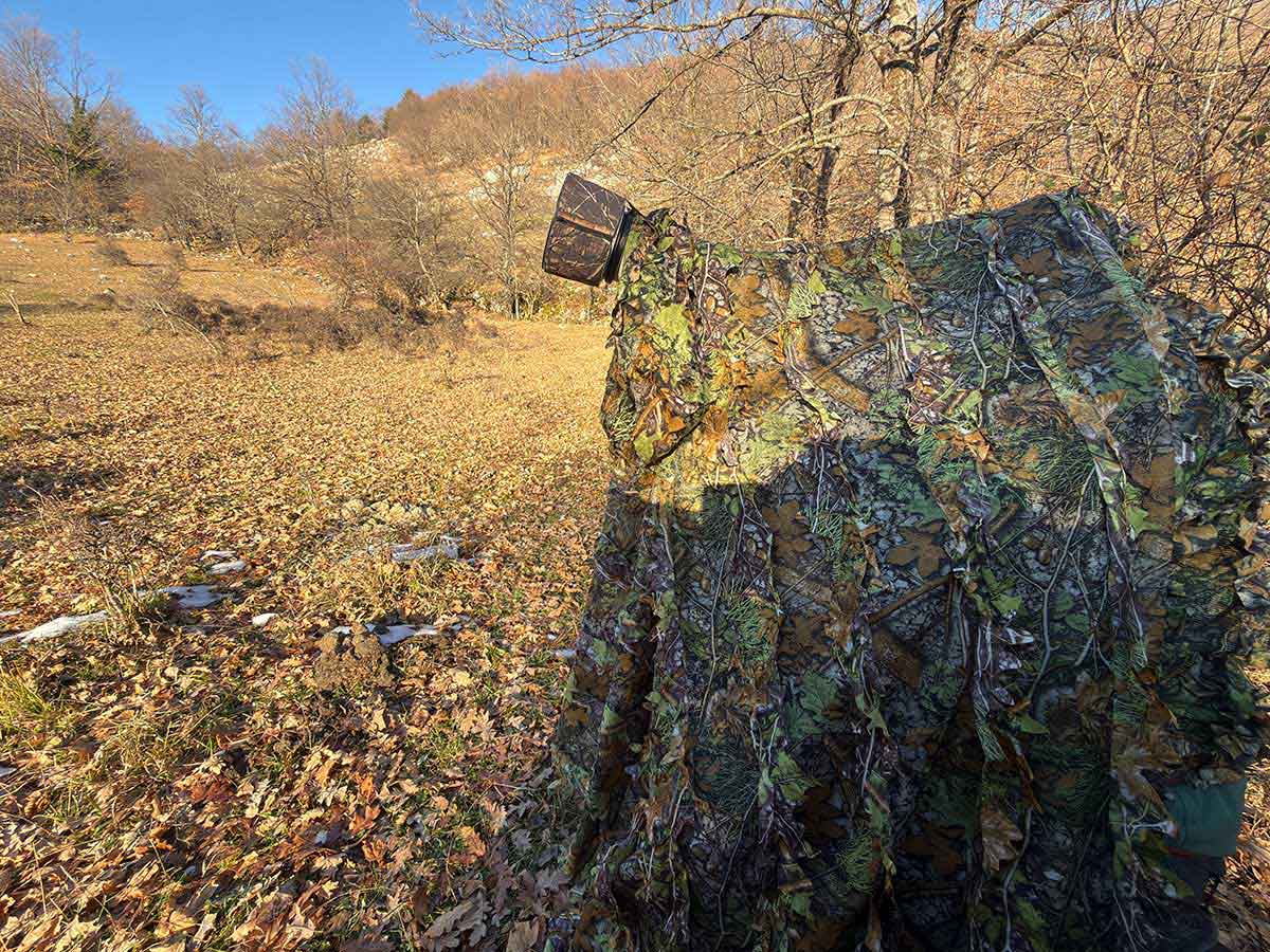 capanno fotografico portatile fai da te con teli