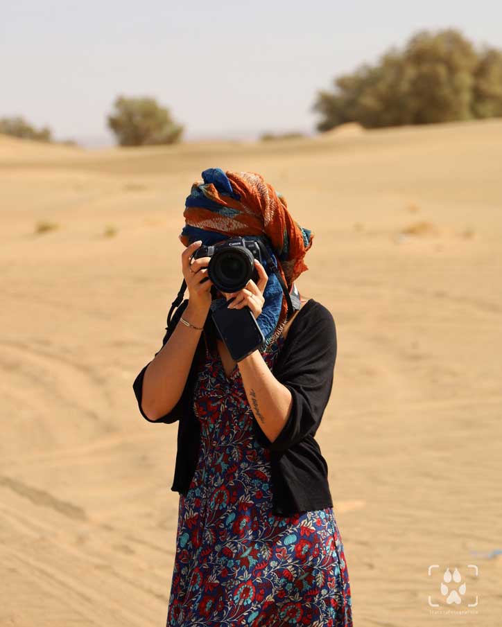 Valentina in uscita fotografica nella natura